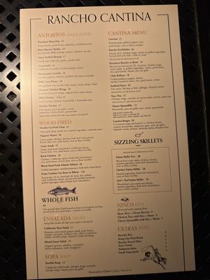 Menu photo 2 Rancho Cantina Lafayette, CA