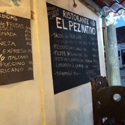 El Pez Nativo - The menu, early December 2016.