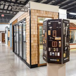 rk MILES - Interior of West Hatfield Hardware Store Doors & Windows Showroom