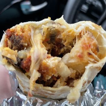 La Reyna Azteca Tacos Y Tortas - Chorizo bfast burrito $4.50 - Mexican Near Me - Denver, Colorado La Reyna Azteca Tacos Y Tortas - Chorizo bfast burrito $4.50 - Mexican Near Me - Denver, Colorado
