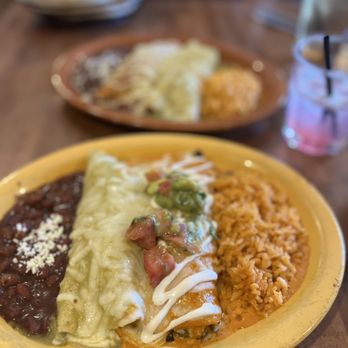Cocina Madrigal - Barbacoa green chili enchilada and the wild mushroom enchilada - SO GOOD! - Tacos Near Me - Phoenix, Arizona