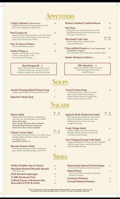 Menu photo 8 Cherokee Chophouse Marietta, GA