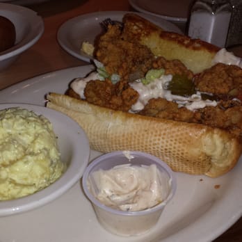 New Orleans Grill - The Oyster PoBoy sandwich. Yummy! - Cajun/Creole Near Me - Clinton, Mississippi