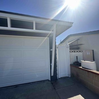 Ramco Fencing - Replaced gate with mini vinyl gate. View from our front. - Fences & Gates Near Me Ramco Fencing - Replaced gate with mini vinyl gate. View from our front. - Fences & Gates Near Me