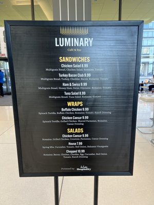 Menu photo 4 The Luminary Cafe & Bar Chicago, IL