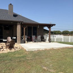 Concrete patio slab