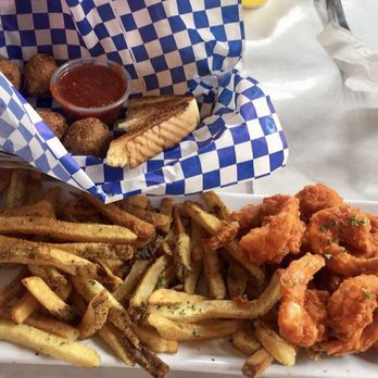 Shell Shack - Buffalo shrimp, fries, hush puppies, toast - Seafood Near Me - Plano, Texas Shell Shack - Buffalo shrimp, fries, hush puppies, toast - Seafood Near Me - Plano, Texas