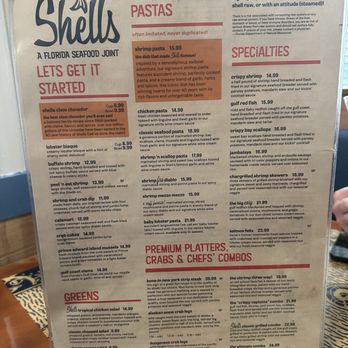 Shells Seafood - Seafood Near Me - St. Pete Beach, Florida