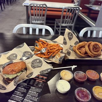 The Stand - American Classics Redefined - Shroom burger, fire fries, onion rings, and a myriad of sauces - Burgers Near Me - Long Beach, California The Stand - American Classics Redefined - Shroom burger, fire fries, onion rings, and a myriad of sauces - Burgers Near Me - Long Beach, California