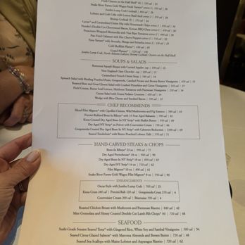 The Capital Grille - Menu for the bar - Steakhouses Near Me - Tampa, Florida The Capital Grille - Menu for the bar - Steakhouses Near Me - Tampa, Florida