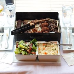 Old City Cafe & Grill - A beautifully presented Lebanese and Mediterranean meal prepared for a private dining event.