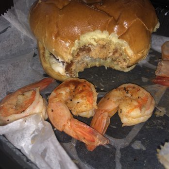 Kandy Ices - Salmon Burger with Shrimp Platter - Desserts Near Me - Philadelphia, Pennsylvania