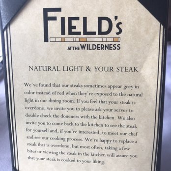 Field's at the Wilderness - Steakhouses Near Me - Wisconsin Dells, Wisconsin Field's at the Wilderness - Steakhouses Near Me - Wisconsin Dells, Wisconsin