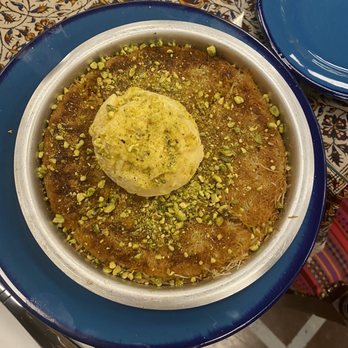 Hayat Cafe - Desert : kenaf w ice cream - Mediterranean Near Me - Houston, Texas