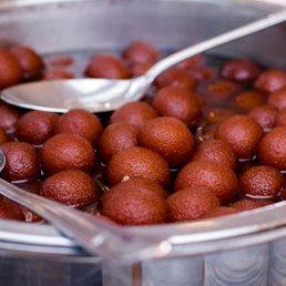 Gulab jamun, catered at a wedding Gulab jamun, catered at a wedding