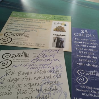 Sweet 185 - My 'Rx' from Sweet 185 - Day Spas Near Me - Charleston, South Carolina