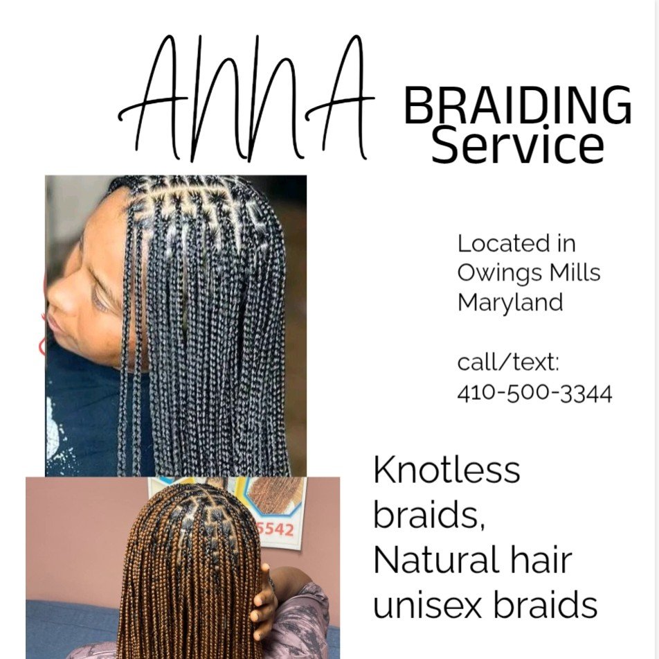 Anna Braiding Service Logo