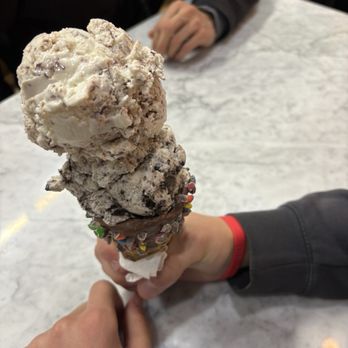 Burque Licks - Cookies and cream with cookie dough on a marshmallow chocolate cone. - Ice Cream & Frozen Yogurt Near Me - Albuquerque, New Mexico Burque Licks - Cookies and cream with cookie dough on a marshmallow chocolate cone. - Ice Cream & Frozen Yogurt Near Me - Albuquerque, New Mexico