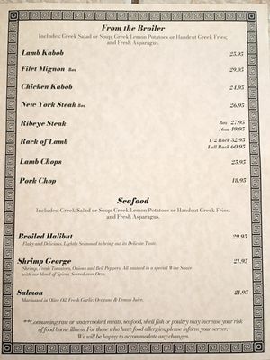 Menu photo 4 George's Molon Lavé Battle Ground, WA