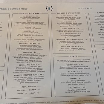 Burtons Grill & Bar - Gluten Free menu May 2025 - New American Near Me - Huntersville, North Carolina Burtons Grill & Bar - Gluten Free menu May 2025 - New American Near Me - Huntersville, North Carolina