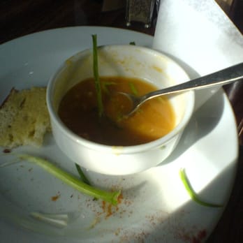 Lady Marmalade - My half finished split pea & ham soup with buttered bread. - Breakfast & Brunch Near Me - Toronto, Ontario