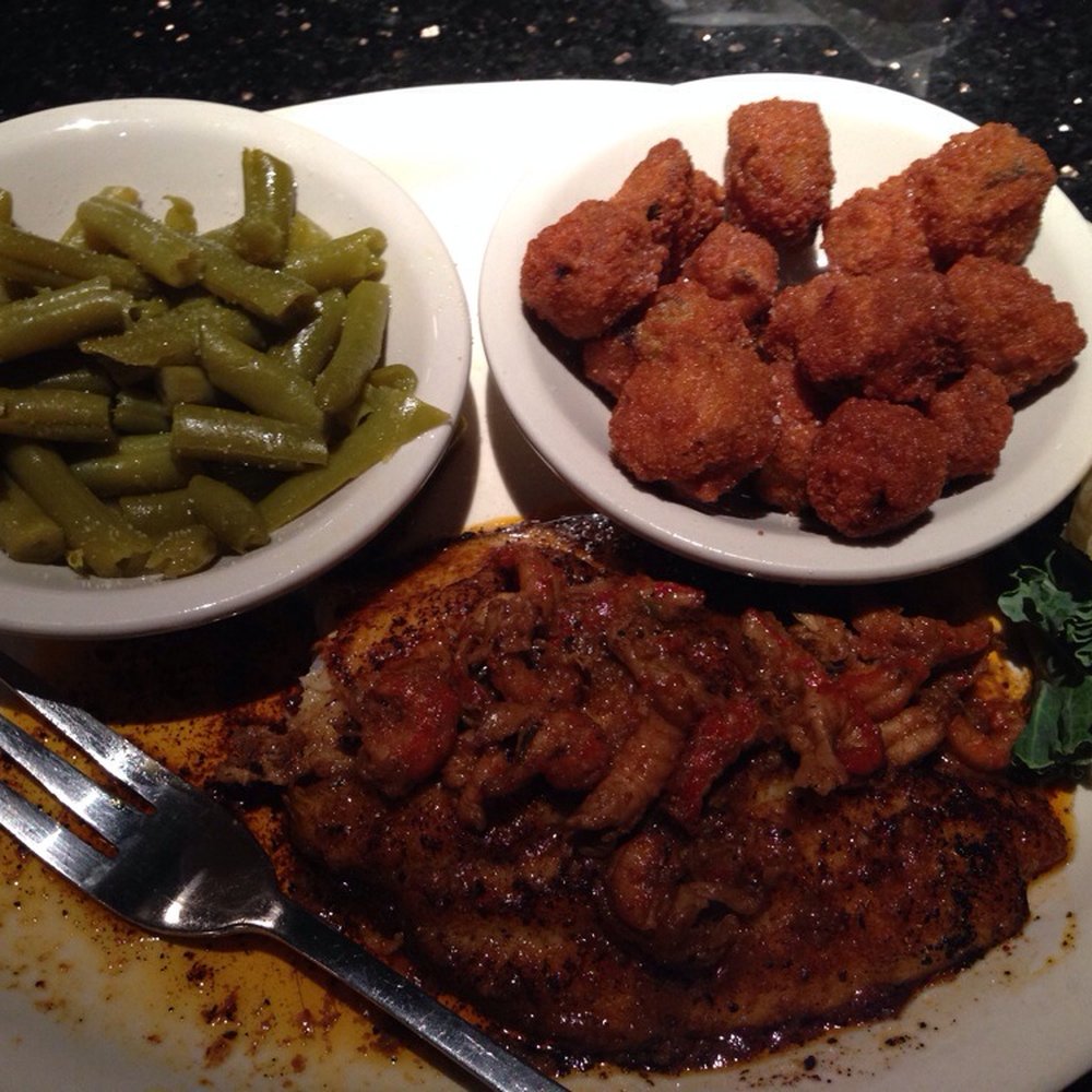 Two Frogs Grill - Catfish with crawfish voodoo sauce. Yum! - American Near Me - Ardmore, Oklahoma Two Frogs Grill - Catfish with crawfish voodoo sauce. Yum! - American Near Me - Ardmore, Oklahoma