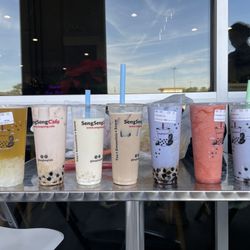 Seng Seng Cafe - Seven drinks at one photo shoot