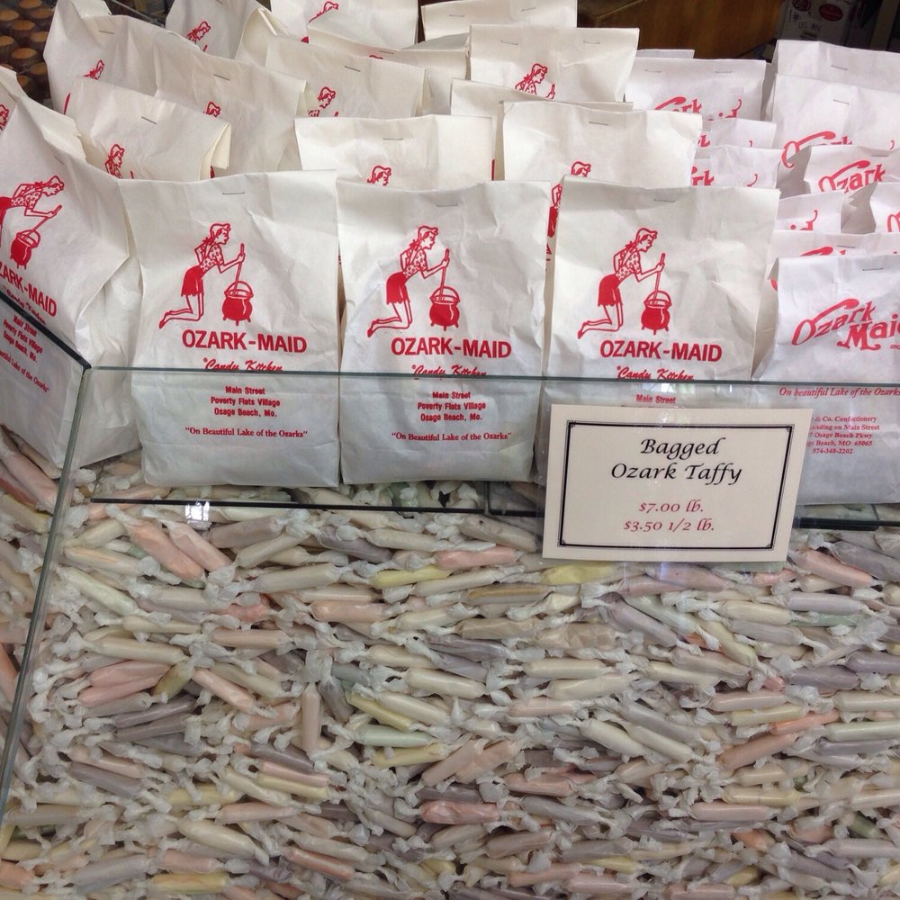 Ozark Maid Candies - a display in a store - Candy Stores Near Me - Osage Beach, Missouri