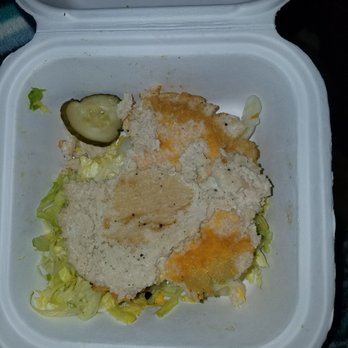 Harlem Shake - Harlem Classic Burger with no bun. Turkey meat instead. Cold, lifeless, old lettuce, no tomatoes/onions. Meat non-existent. - American Near Me - New York, New York
