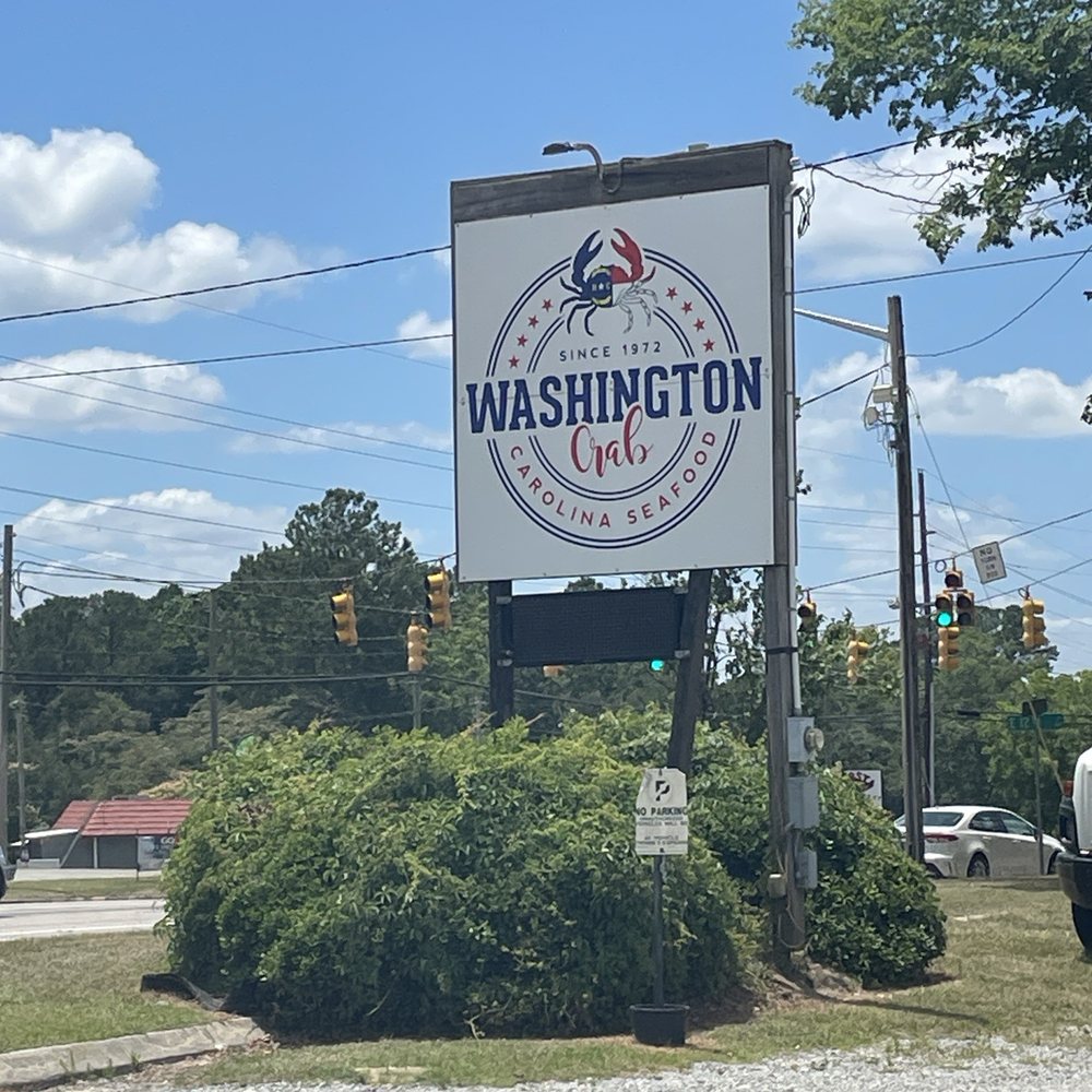 Washington Crab - Washington - Street sign - Seafood Near Me - Washington, North Carolina Washington Crab - Washington - Street sign - Seafood Near Me - Washington, North Carolina
