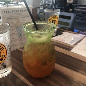 Good Vibes Coastal Kitchen - Virgin Strawberry Basil Lemonade - Beer Bar Near Me - Pearland, Texas