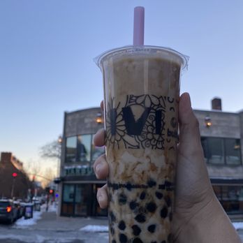 Vivi Bubble Tea - a hand holding a cup of bubble tea - Bubble Tea Near Me - Providence, Rhode Island