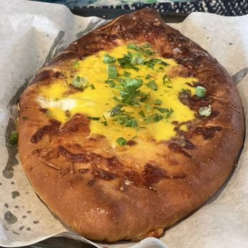 Chayhana Vostok - Khachapuri is a wonderful cheese bread, a pizza like experience but better! - Uzbek Near Me - Sarasota, Florida