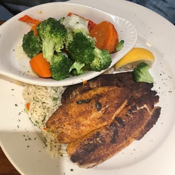 Charleston's - Special of the day-Grilled Tilapia with rice and mixed vegetables - American Near Me - Norman, Oklahoma Charleston's - Special of the day-Grilled Tilapia with rice and mixed vegetables - American Near Me - Norman, Oklahoma