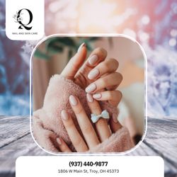 Q Nail Tanning & Skincare - "Let your nails steal the spotlight this holiday season A stunning set completes every festive plan. Treat yourself today. Schedule now"