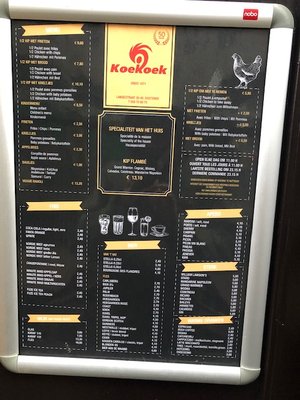 Menu photo 1 Koekoek Oostende, VWV