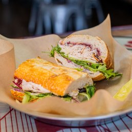 Garlic Pesto Turkey Sandwich