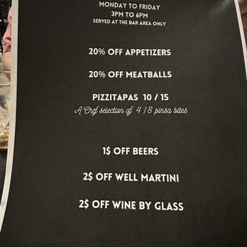 Pizzicata - They have a happy hour! - Pizza Near Me - Mesa, Arizona