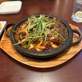 Far East + Kitchen - Stir-Fried Spicy Squid - Sushi Bars Near Me - Scotts Valley, California