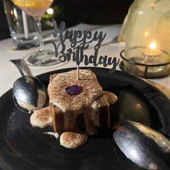 Quiora - Complimentary bday cake (tiramisu) - Italian Near Me - Honolulu, Hawaii