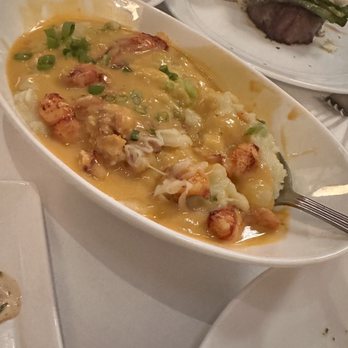 Eddie V's Prime Seafood - Lobster Butter Poached Lobster, White Cheddar Mashed Potatoes - Seafood Near Me - Mclean, Virginia Eddie V's Prime Seafood - Lobster Butter Poached Lobster, White Cheddar Mashed Potatoes - Seafood Near Me - Mclean, Virginia