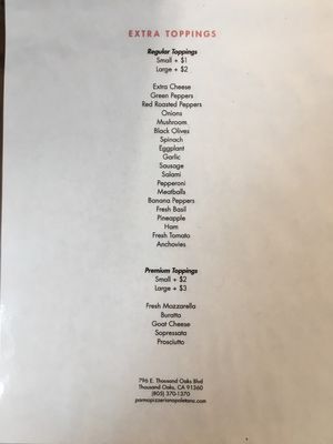 Menu photo 7 Parma Pizzeria Napoletana Thousand Oaks, CA