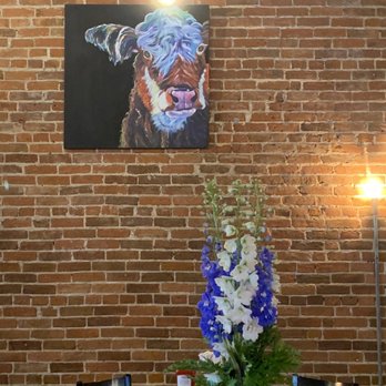 Lola - An American Bistro - Brick wall interiors and charming view. - Coffee & Tea Near Me - New Ulm, Minnesota