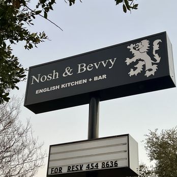 Nosh & Bevvy - Outside signage - Gastropubs Near Me - Austin, Texas Nosh & Bevvy - Outside signage - Gastropubs Near Me - Austin, Texas