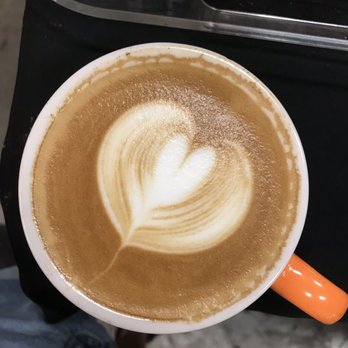 Texas Coffee Traders - Practice Latte that I got for free (so good!) - Coffee Roasteries Near Me - Austin, Texas