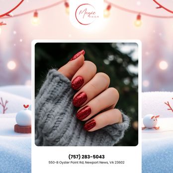 Magic Nails - Warm up with rich, glossy red nails. A timeless choice that pairs perfectly with every winter look. Visit Precious Nails! - Nail Salons Near Me - Newport News, Virginia Magic Nails - Warm up with rich, glossy red nails. A timeless choice that pairs perfectly with every winter look. Visit Precious Nails! - Nail Salons Near Me - Newport News, Virginia