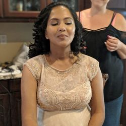 During my bridal shower makeup session