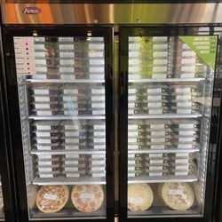 Clean Eatz - Grab&Go meals which all have calories, fat & carbs listed on label which is convenient.