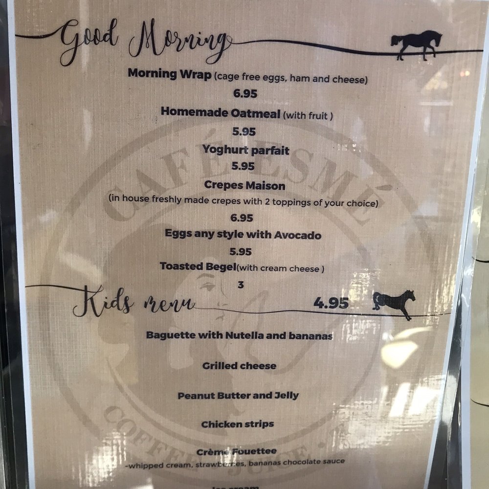 Cafe Esme - menu - Coffee & Tea Near Me - Jersey City, New Jersey Cafe Esme - menu - Coffee & Tea Near Me - Jersey City, New Jersey