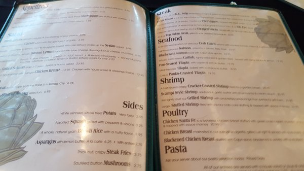 Menu photo 2 The Artichoke Restaurant & Bar Langley, OK